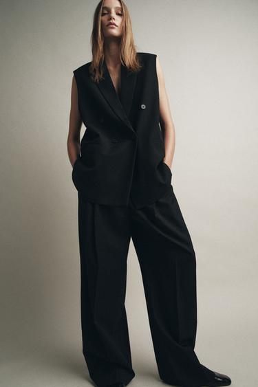 SUSIAUČIAMA DUKSLI DVIEILĖ LIEMENĖ „ZW COLLECTION“ – Juoda – „Zara“