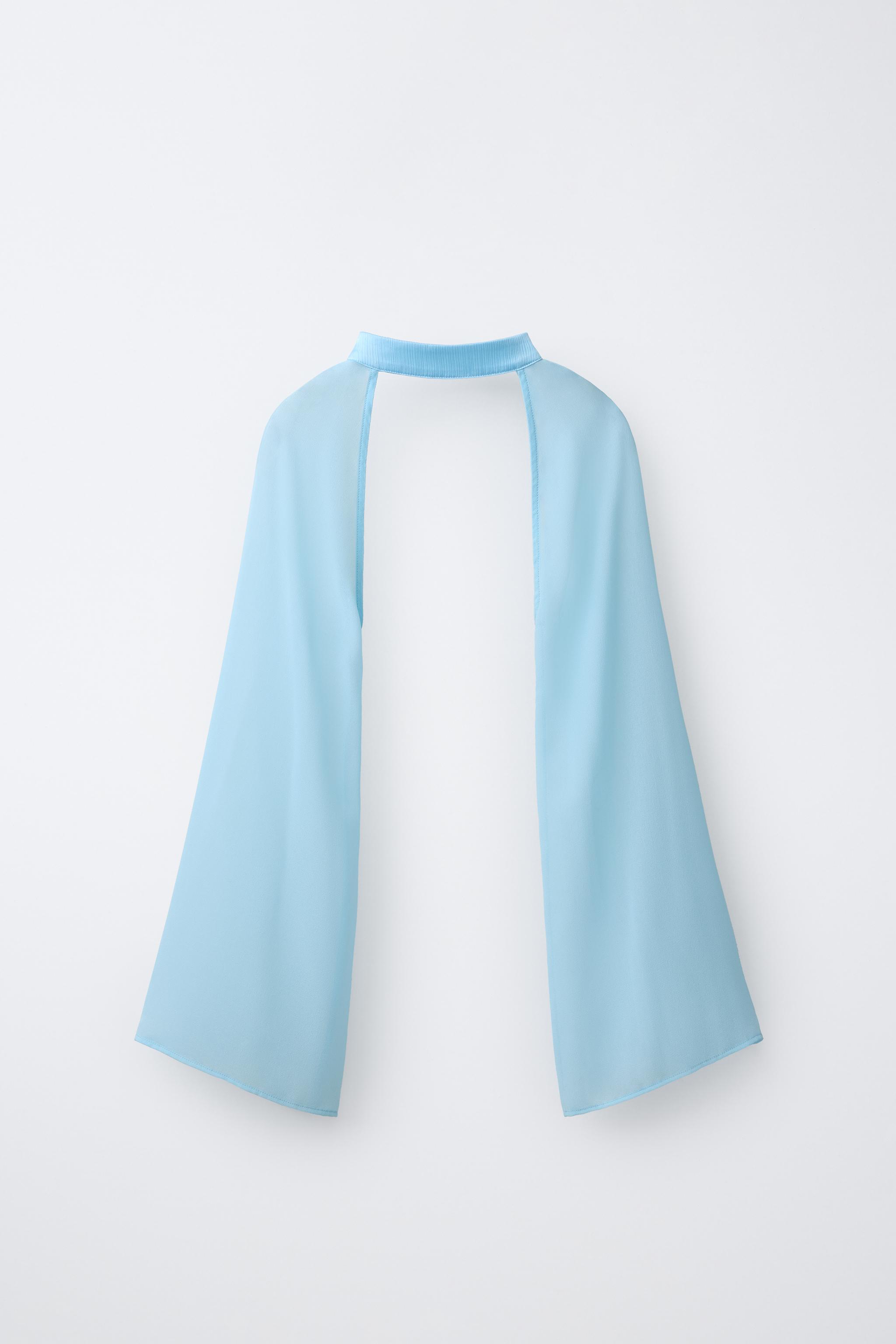 GAUZE ARM WARMERS - Pastel blue | ZARA United States