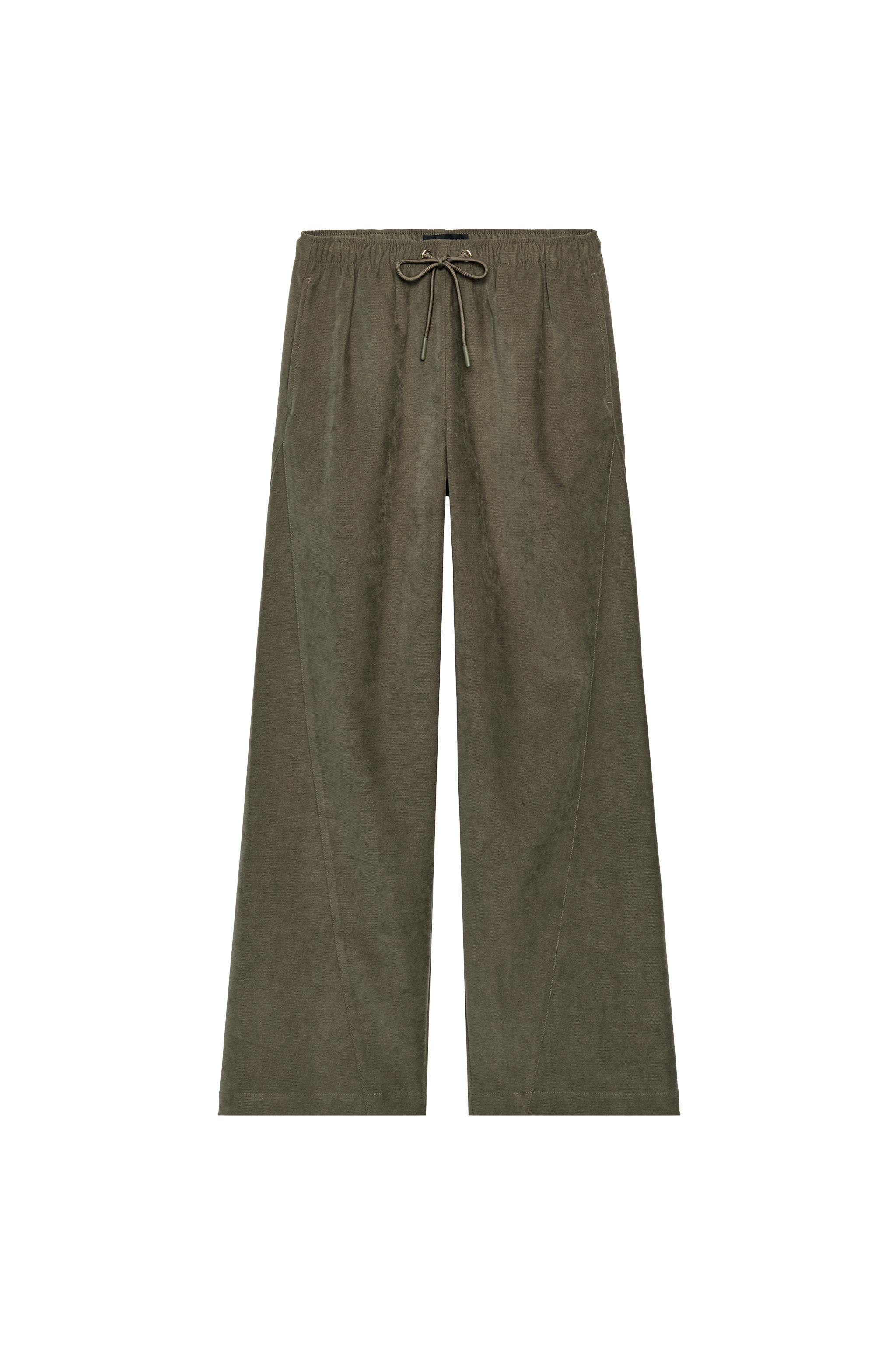 WIDE-LEG ELASTIC WAIST PANTS