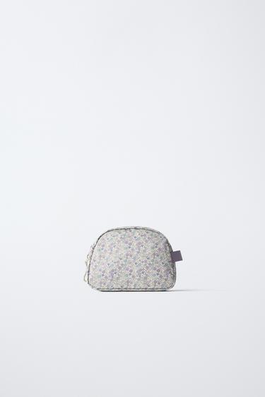 NECESSAIRE DE VIAGEM COM ESTAMPA DE FLORES - Violeta-malva da Zara - Imagem 0