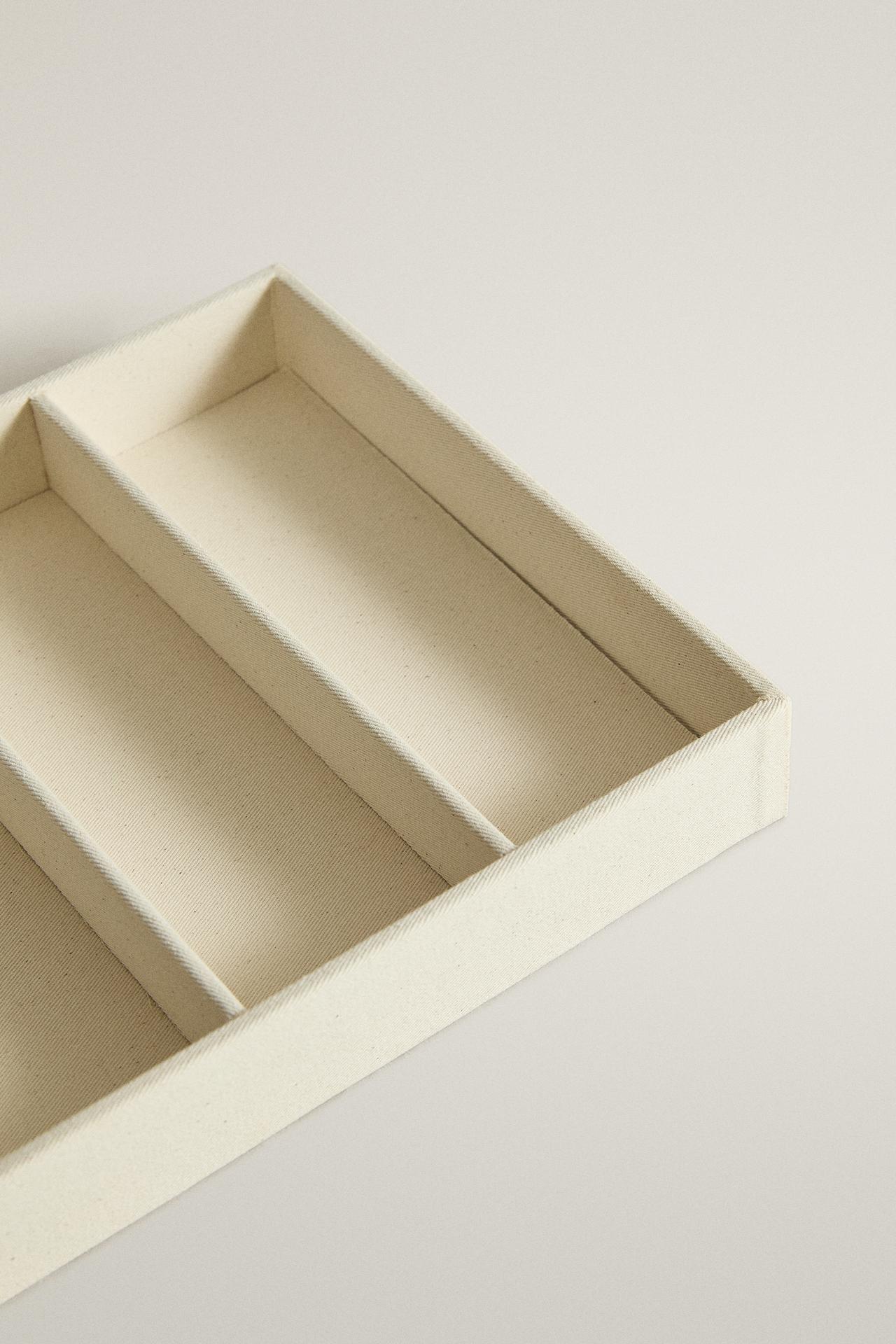 GLASSES ORGANIZATION BOX — Ecru