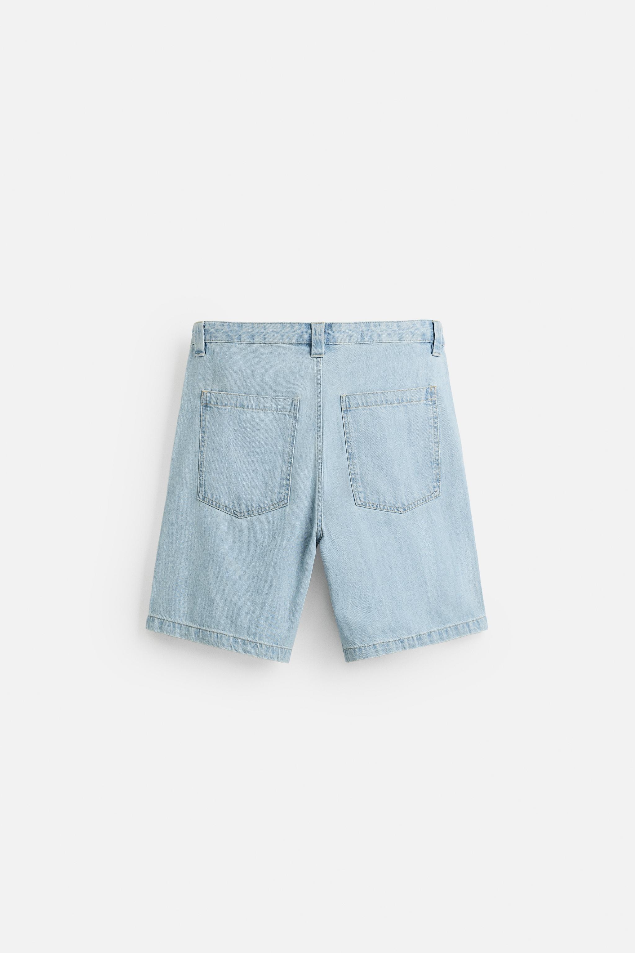 DENIM SHORTS - Sky blue | ZARA United States