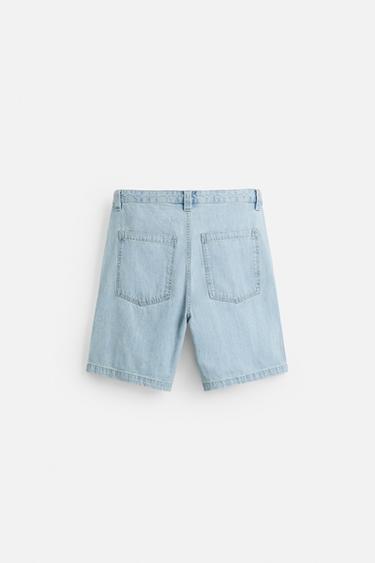 DENIM SHORTS - Sky blue by Zara - Image 6