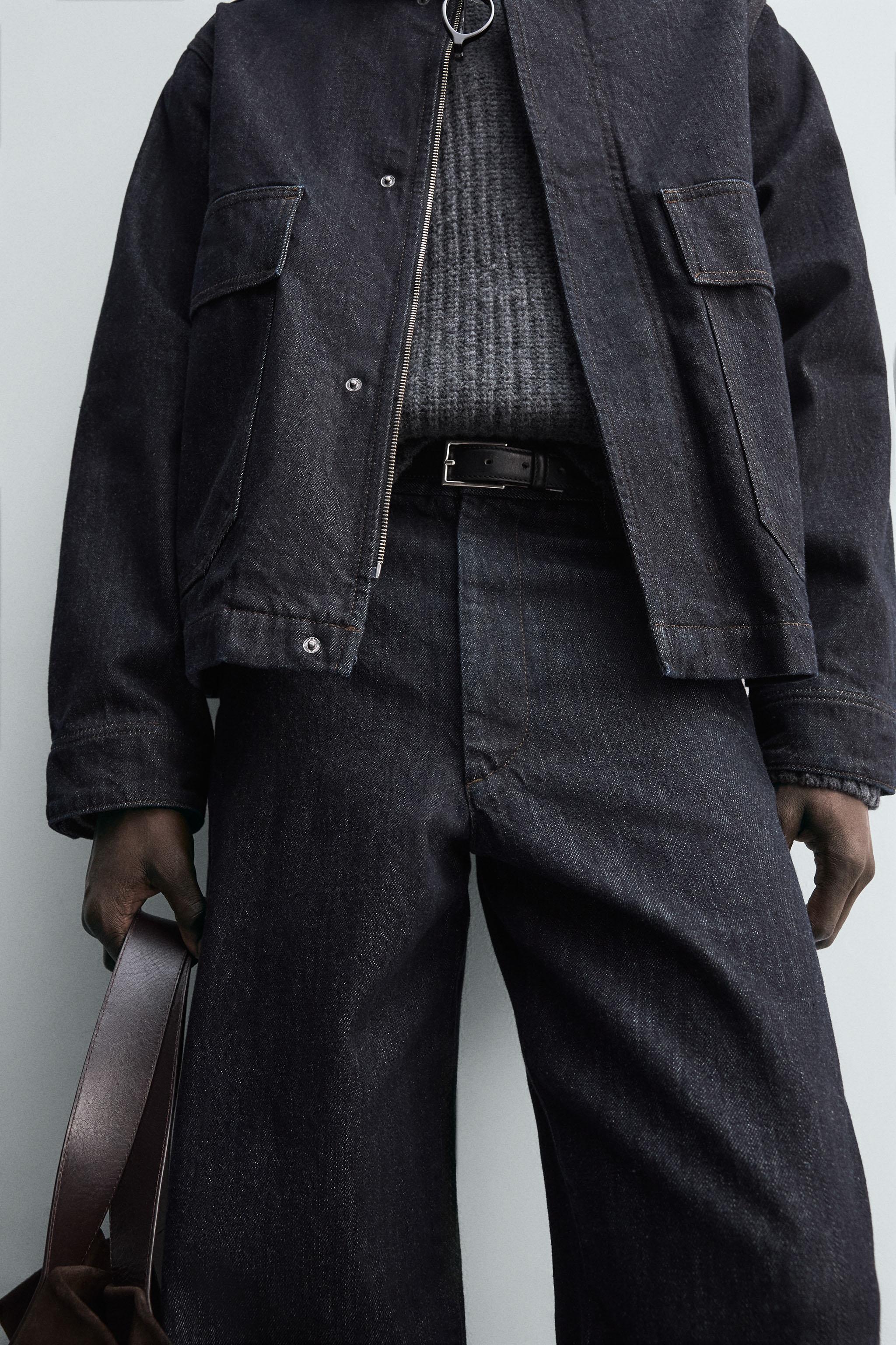 RELAXED FIT DENIM CHINO PANTS