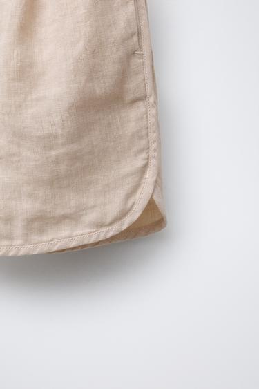 BERMUDA 100 % LIN - Beige clair de Zara - Image 3
