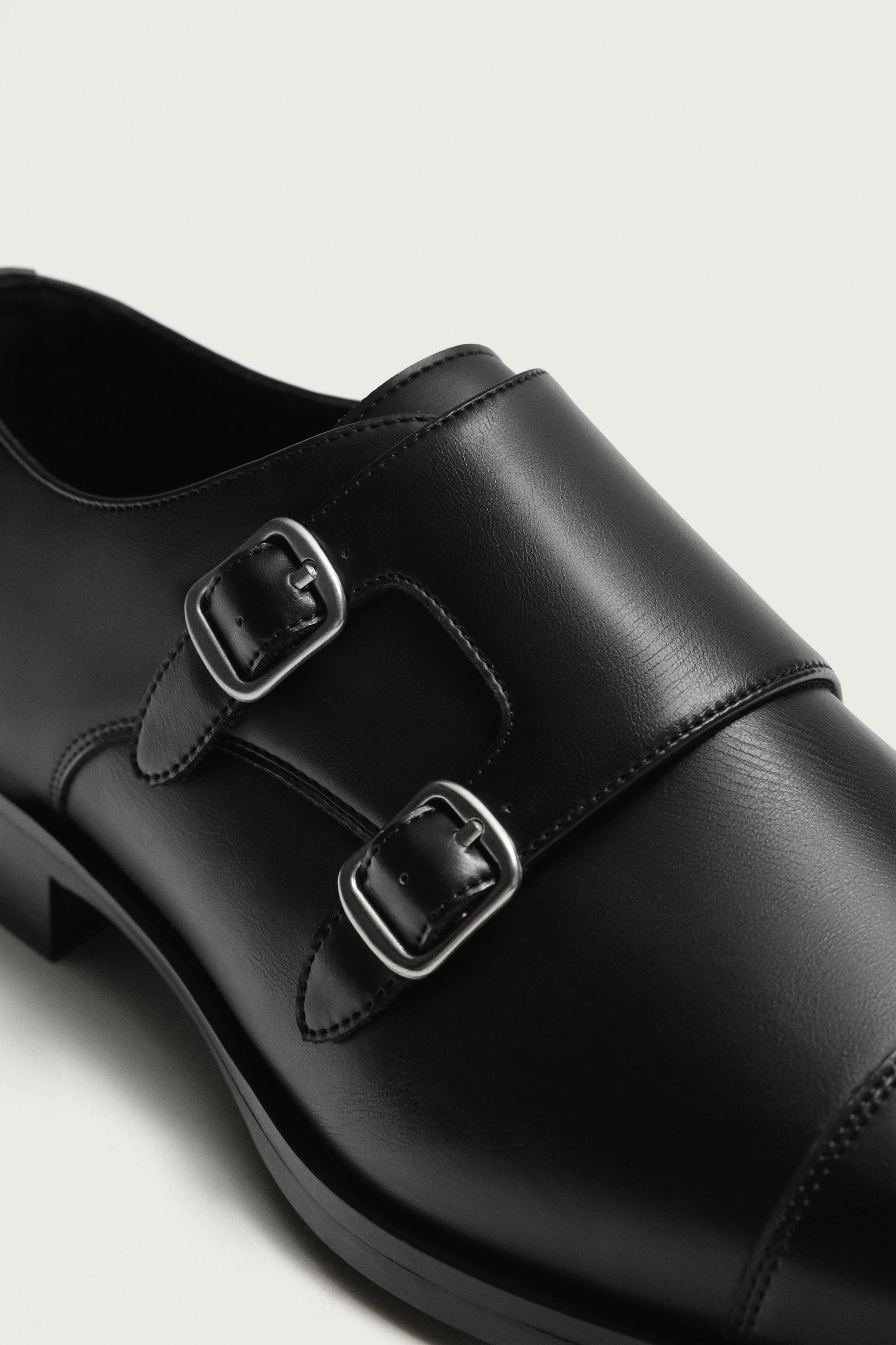Обувь Zara DOUBLE BUCKLE DRESS SHOES — фото 3