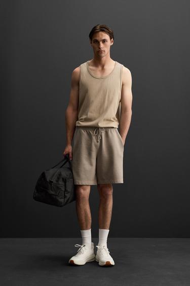 TRAINING TANK TOP - Sand by Zara - Image 0
