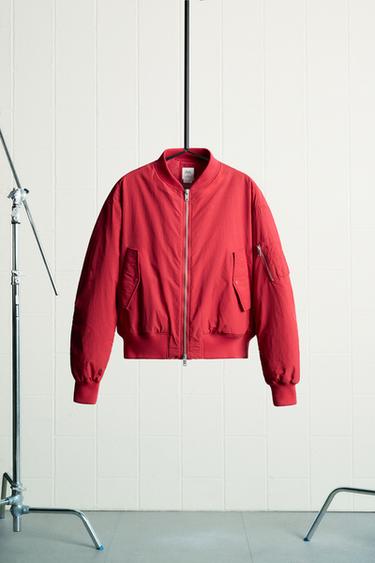 CAZADORA BOMBER ACOLCHADA LIMITED EDITION - Rojo de Zara - Imagen 0