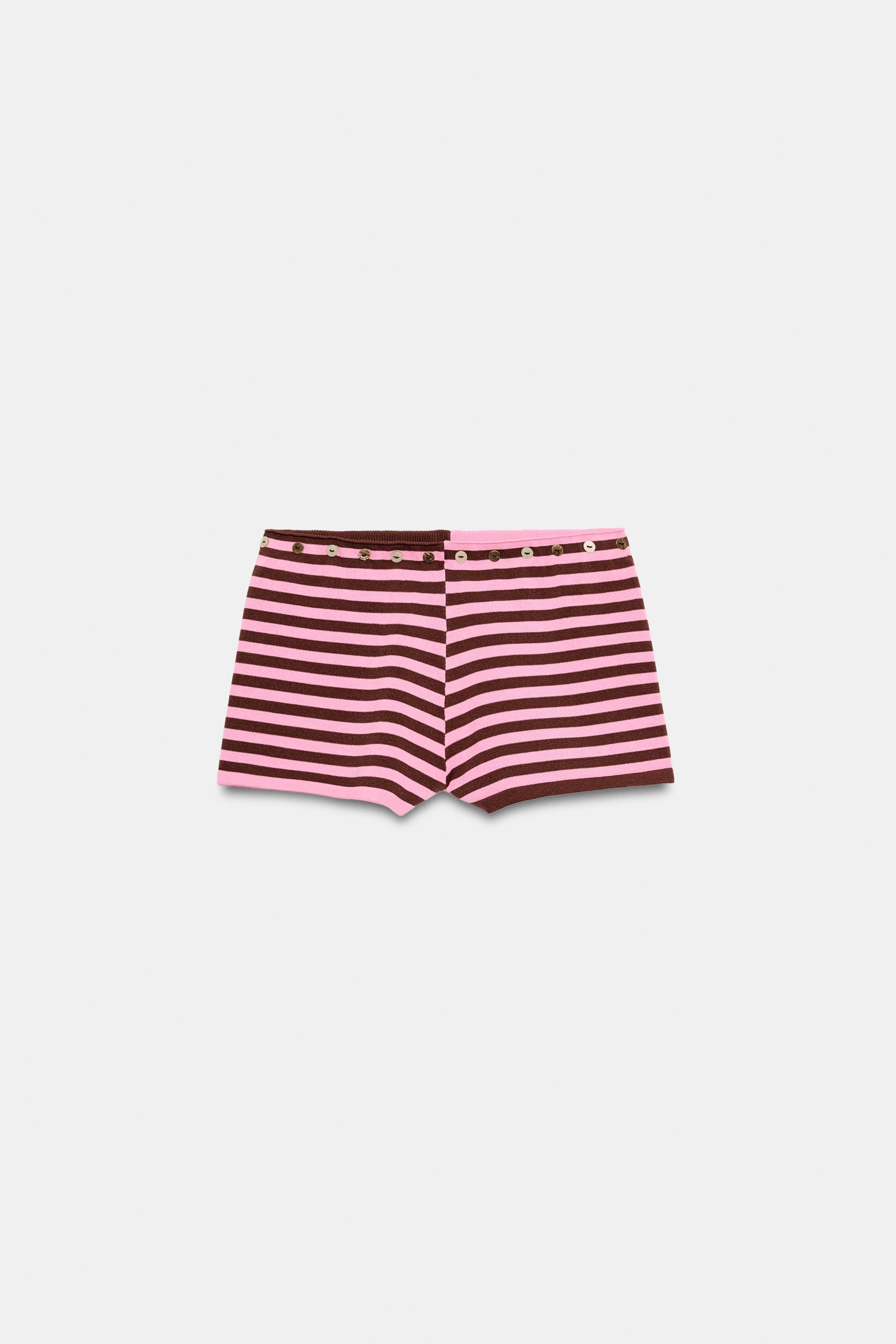 MINI STRIPED SHORTS