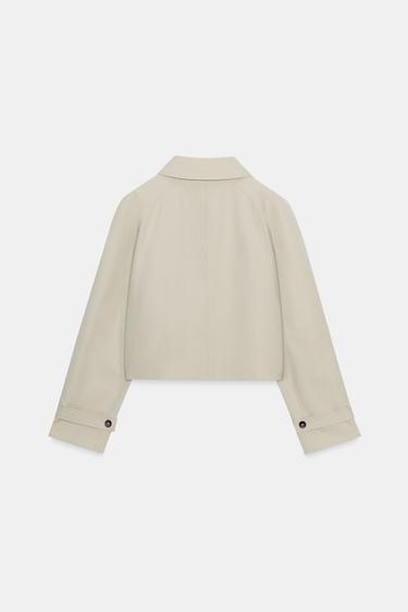 TRENCH COURT DÉPERLANT ZW COLLECTION - Beige de Zara - Image 6