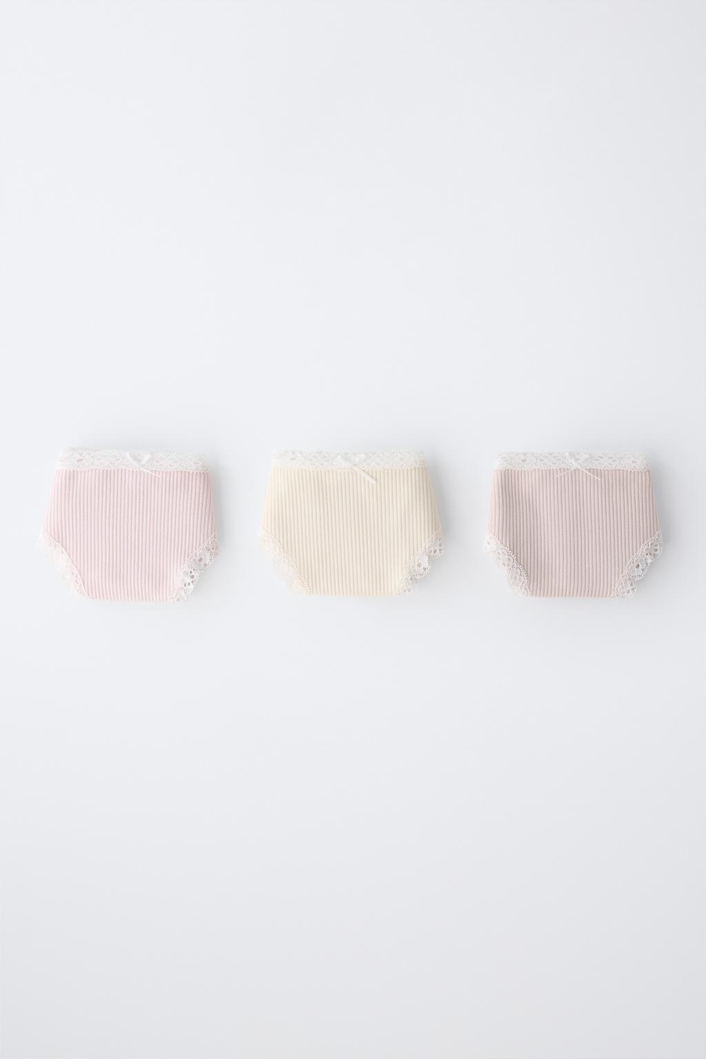 Zara 6-14 YAŞ/ PACK ÜÇ DANTELLİ ALT PALTARI