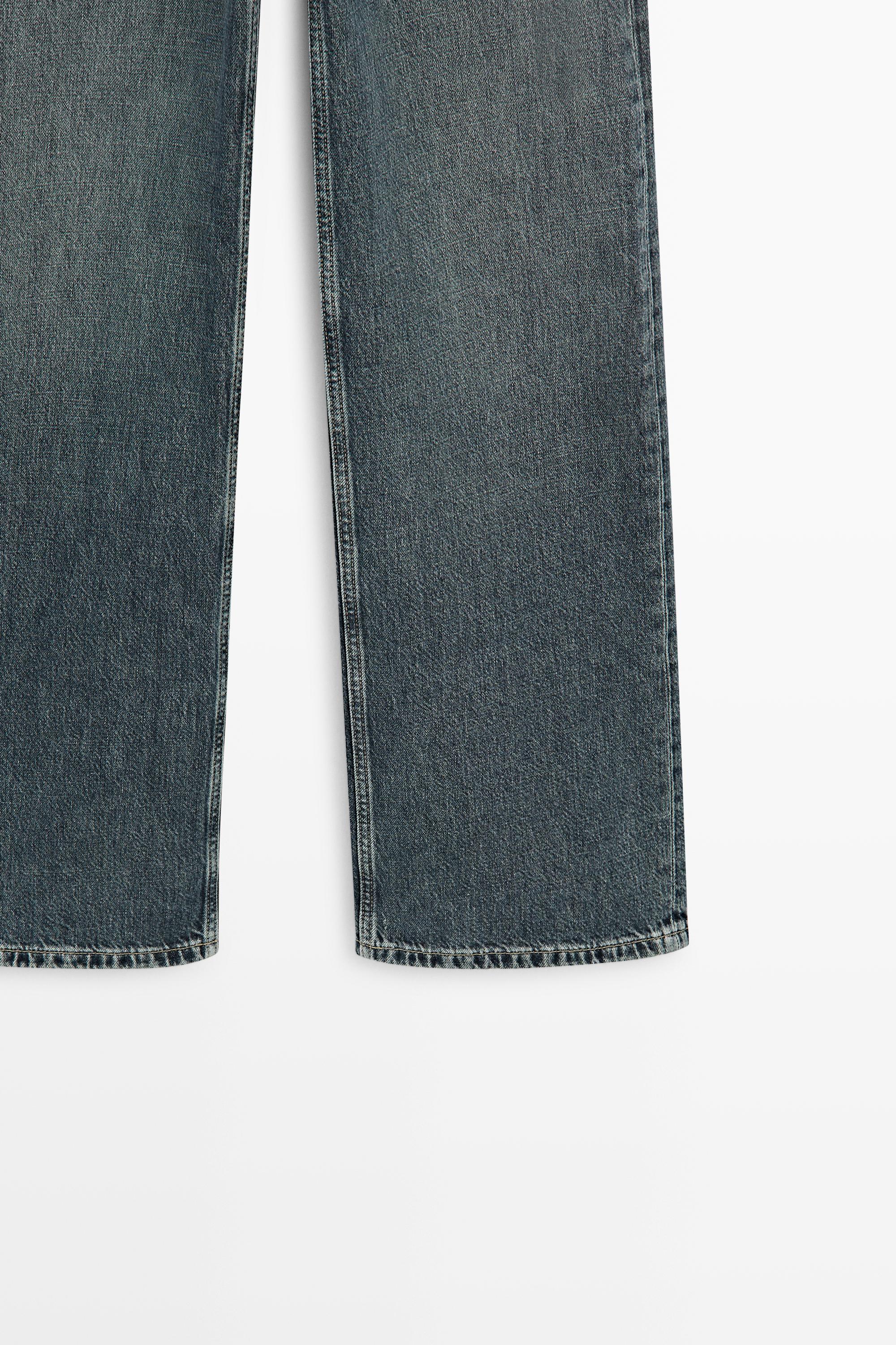 High-waist wide-leg jeans