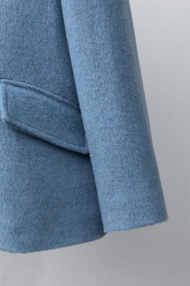 MANTEAU EN LAINE - Bleu clair de Zara - Image 6