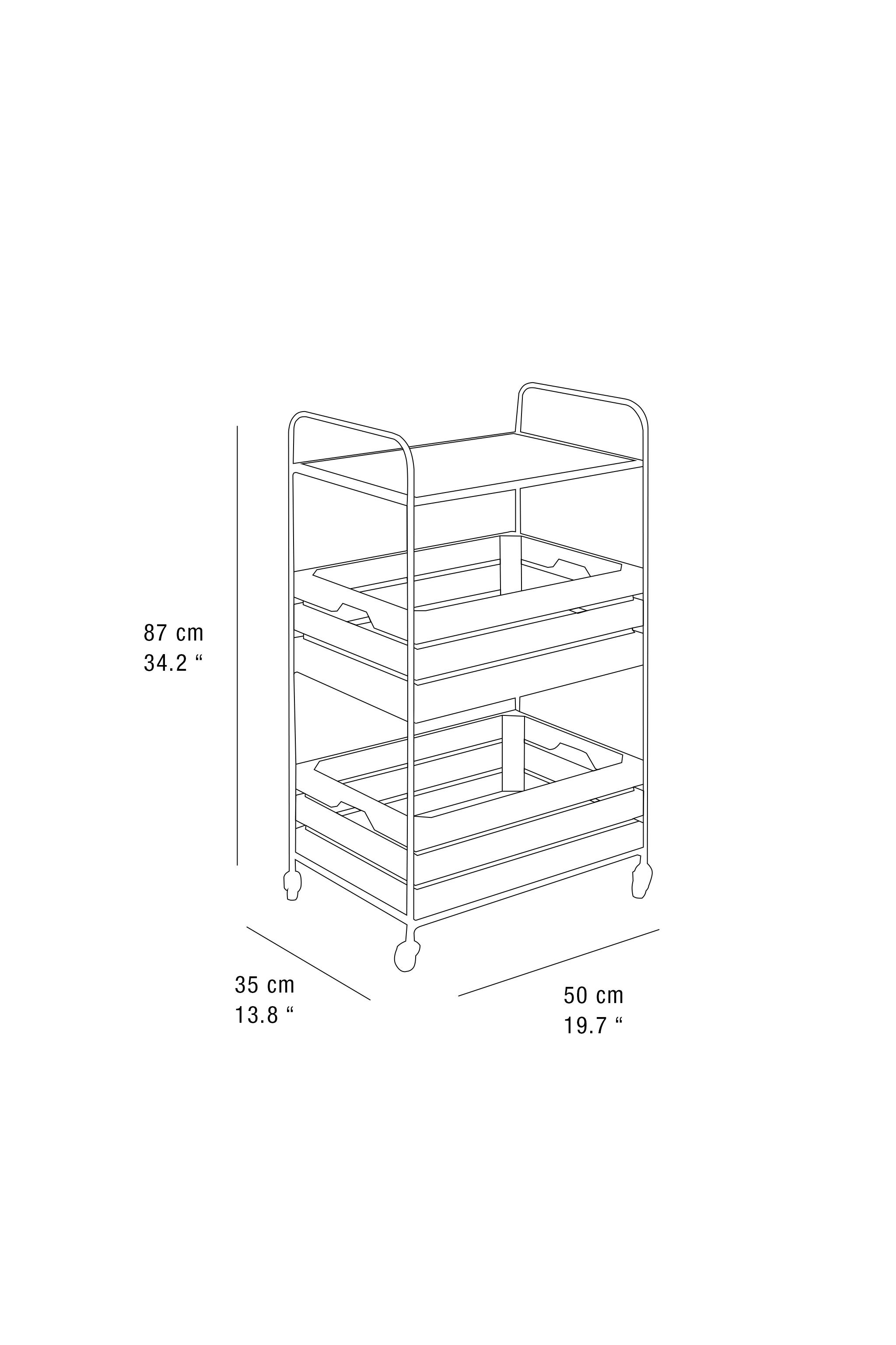 WOOD AND METAL STORAGE CART - Light beige | ZARA United States