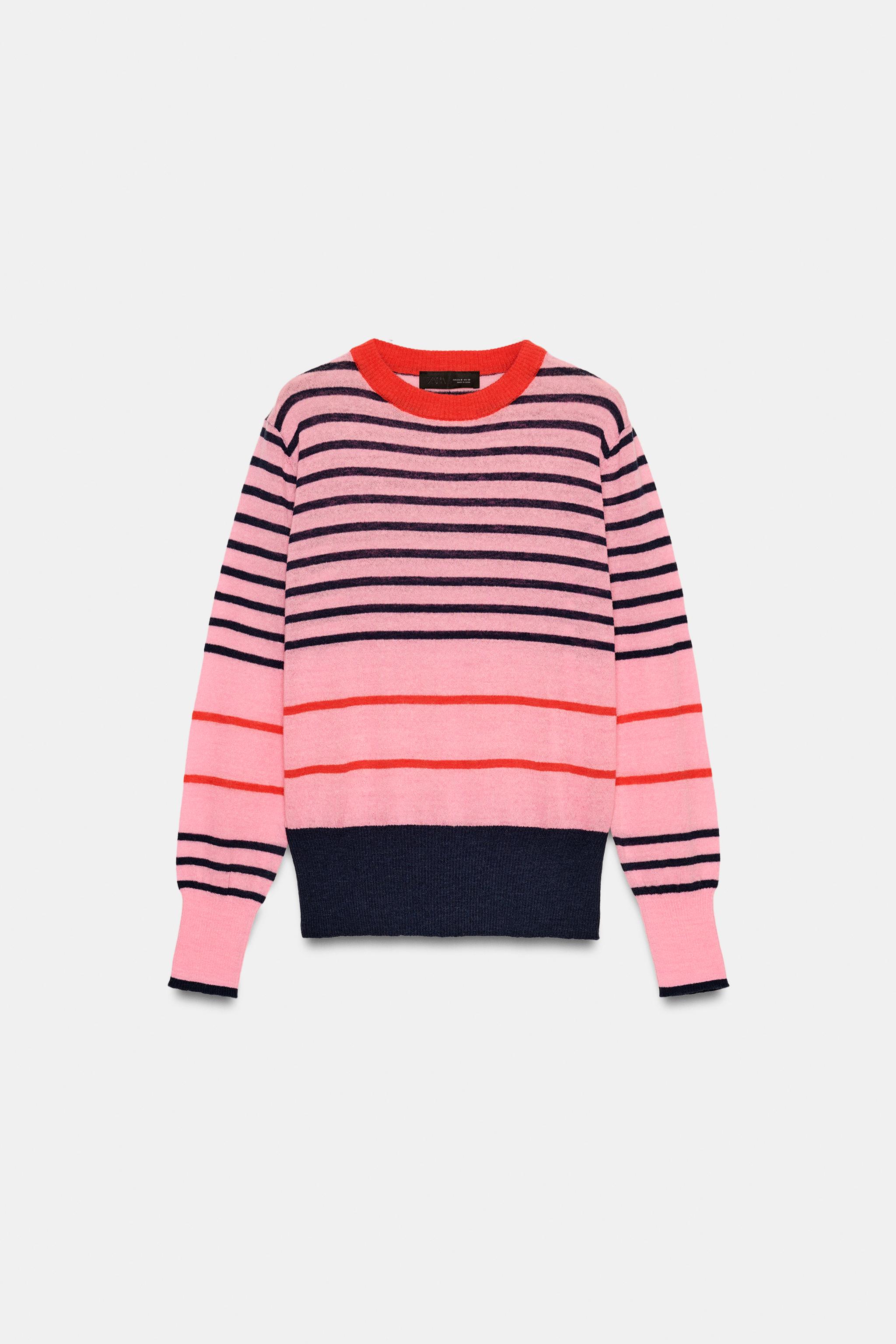 PULL EN MAILLE À RAYURES