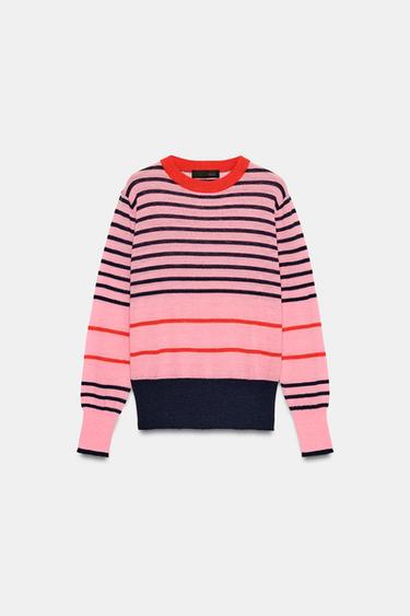 STRIPED KNIT JUMPER - Stripes by Zara