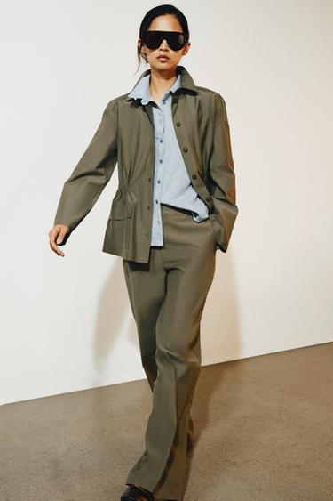 ZW COLLECTION LINEN BLEND SHIRT - Light blue by Zara - Image 0