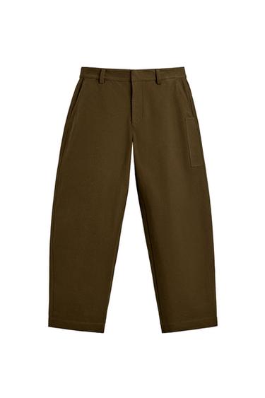 PANTALÓN RELAXED FIT SAMUEL DE SABOIA X ZARA - kaki-med de Zara