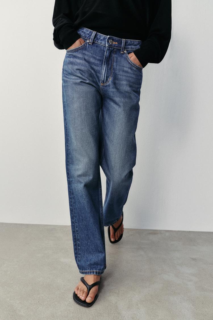 Z1975 JEANS RECTO DE CINTURA ALTA Y LARGO EXTRA 4