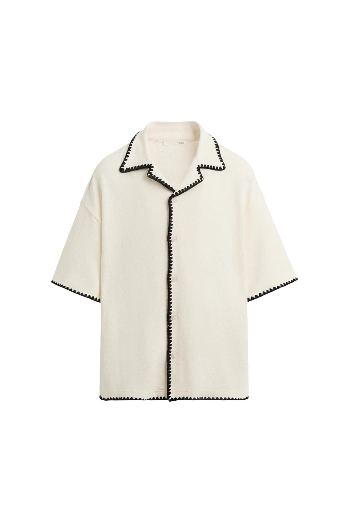 CONTRAST TRIM SHIRT - Image 6
