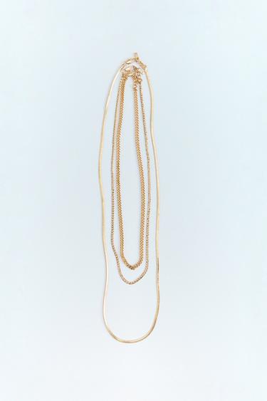 PACK 3 COLLIERS CHAÎNE MAILLE - Doré de Zara - Image 4