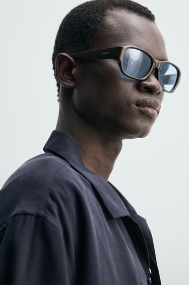 LUNETTES DE SOLEIL RECTANGULAIRES - Marron de Zara - Image 2