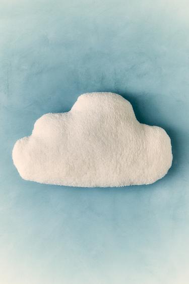 COUSSIN ENFANT NUAGE FAUSSE FOURRURE GAZE - Écru de Zara