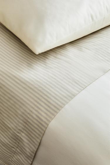 CHILDREN'S STRIPED FLAT SHEET - Light blue by Zara - Image 0