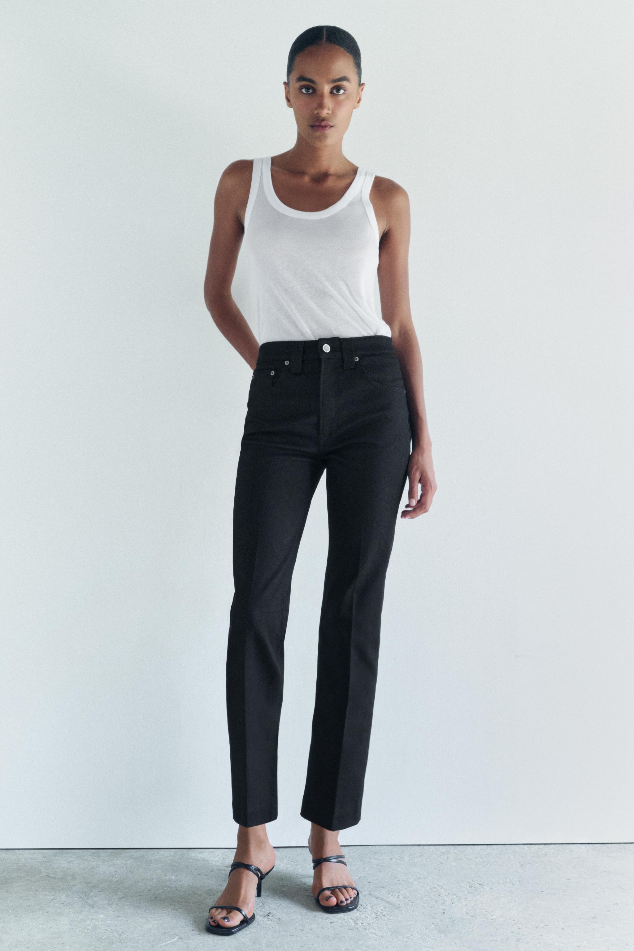 Pantalon bootcut taille haute sale