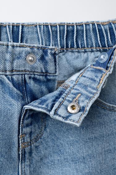 BUTTERFLY STRAIGHT-LEG JEANS - Light blue by Zara - Image 2