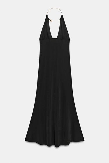 ROBE HALTER CHOKER - Noir de Zara - Image 7