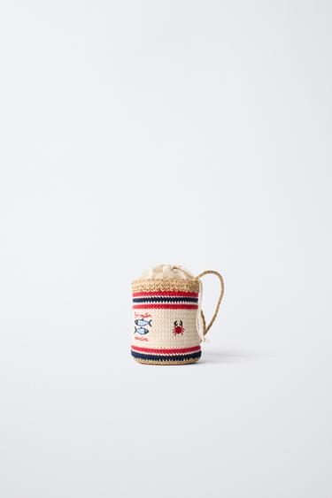 SAC BANDOULIÈRE EN CROCHET POISSONS - Blanc écru de Zara - Image 2