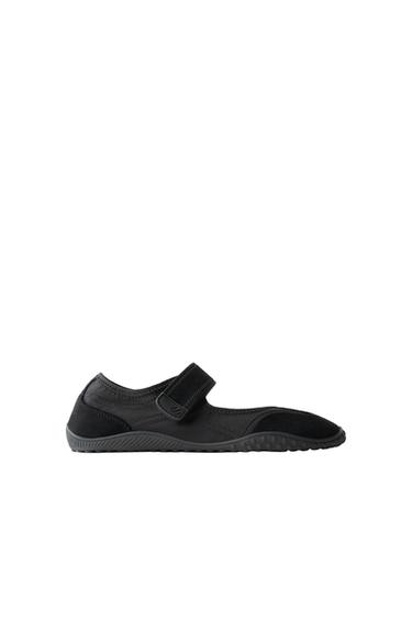 BALLERINES SPORT MULTIPIÈCES - Noir de Zara