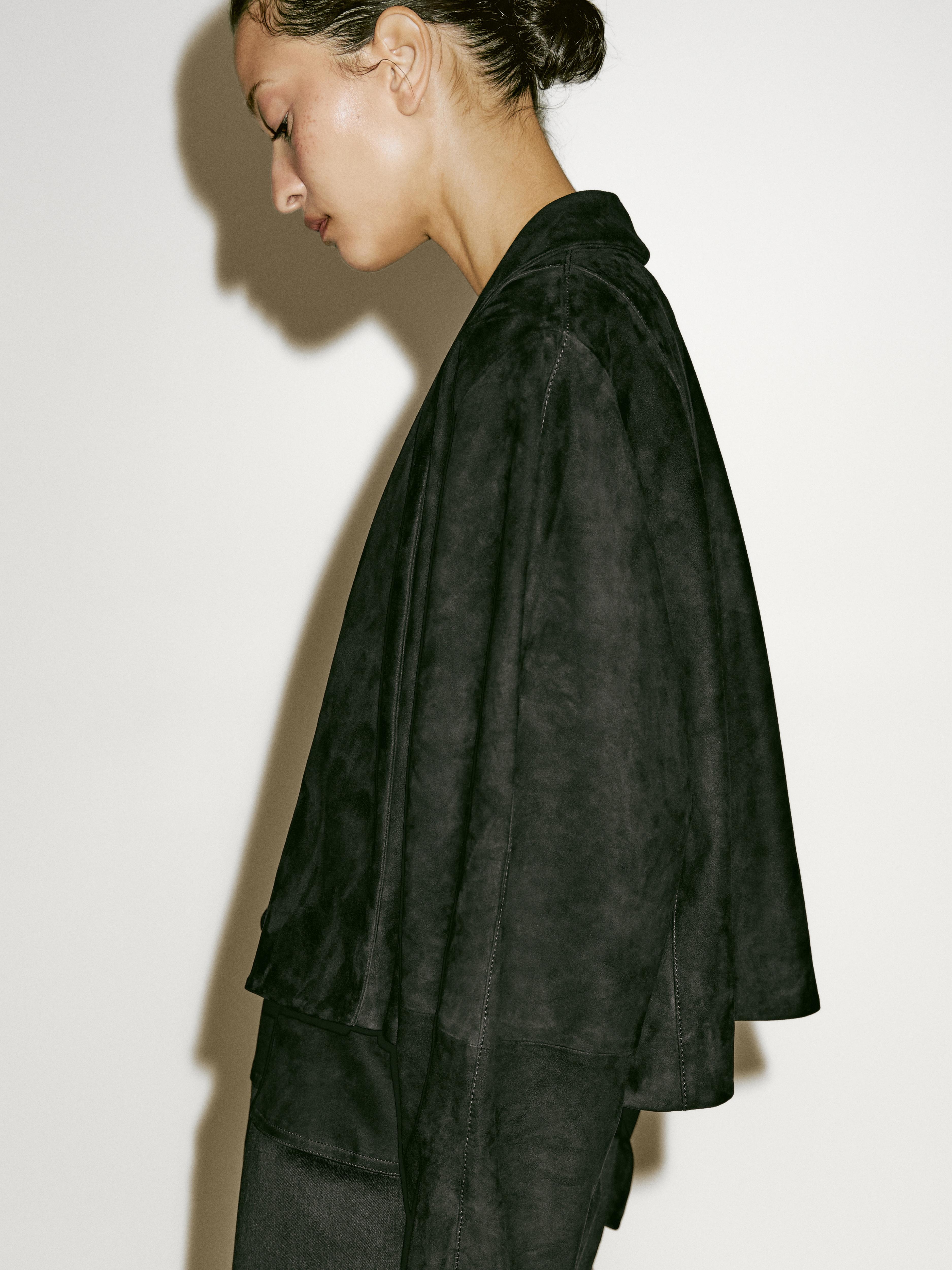 Veste courte en cuir et daim - Limited Edition