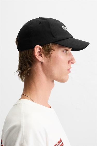 CAP WITH CONTRAST PATCH - Black by Zara - Image 1