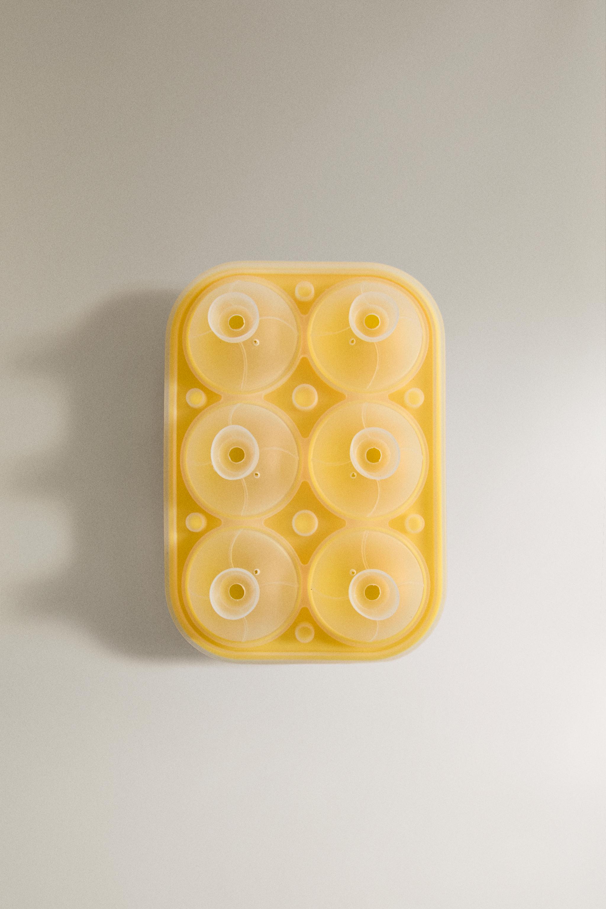 6-ICE SPHERE MOLD — Yellow