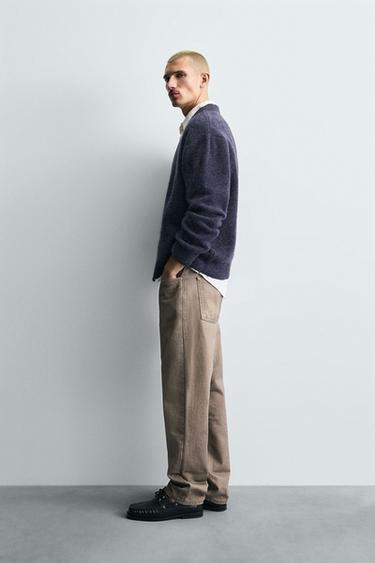 CARDIGAN EN MAILLE TEXTURÉE - Indigo de Zara - Image 3