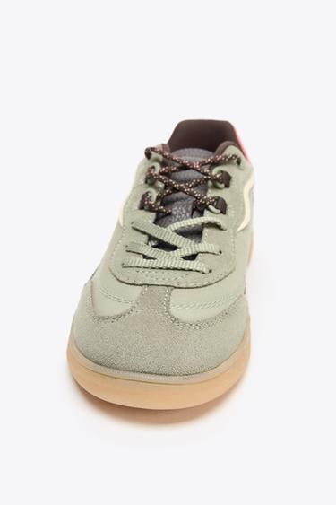 CONTRAST TRAINERS - Khaki Green by Zara - Image 6