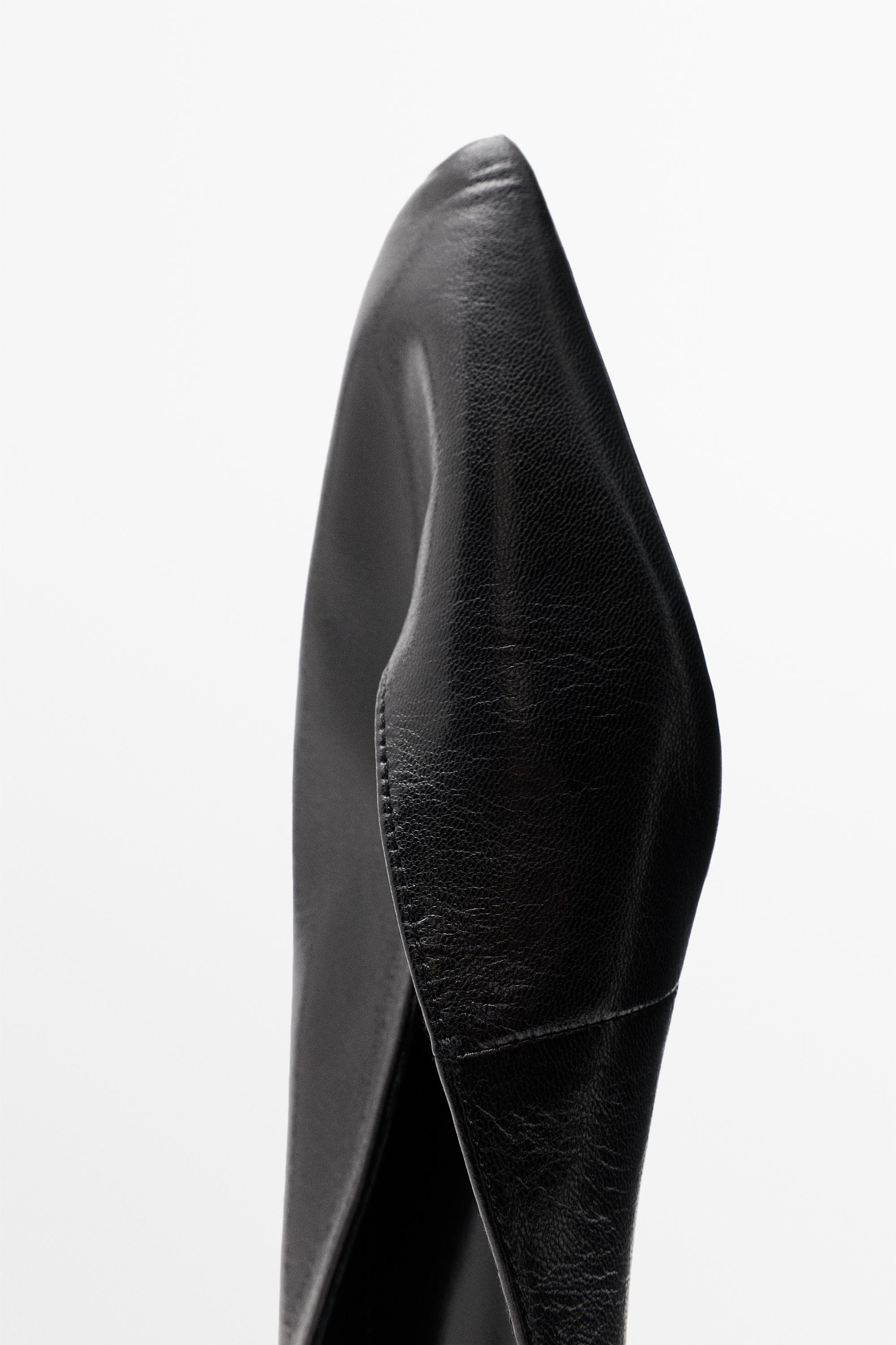 Soft leather mules