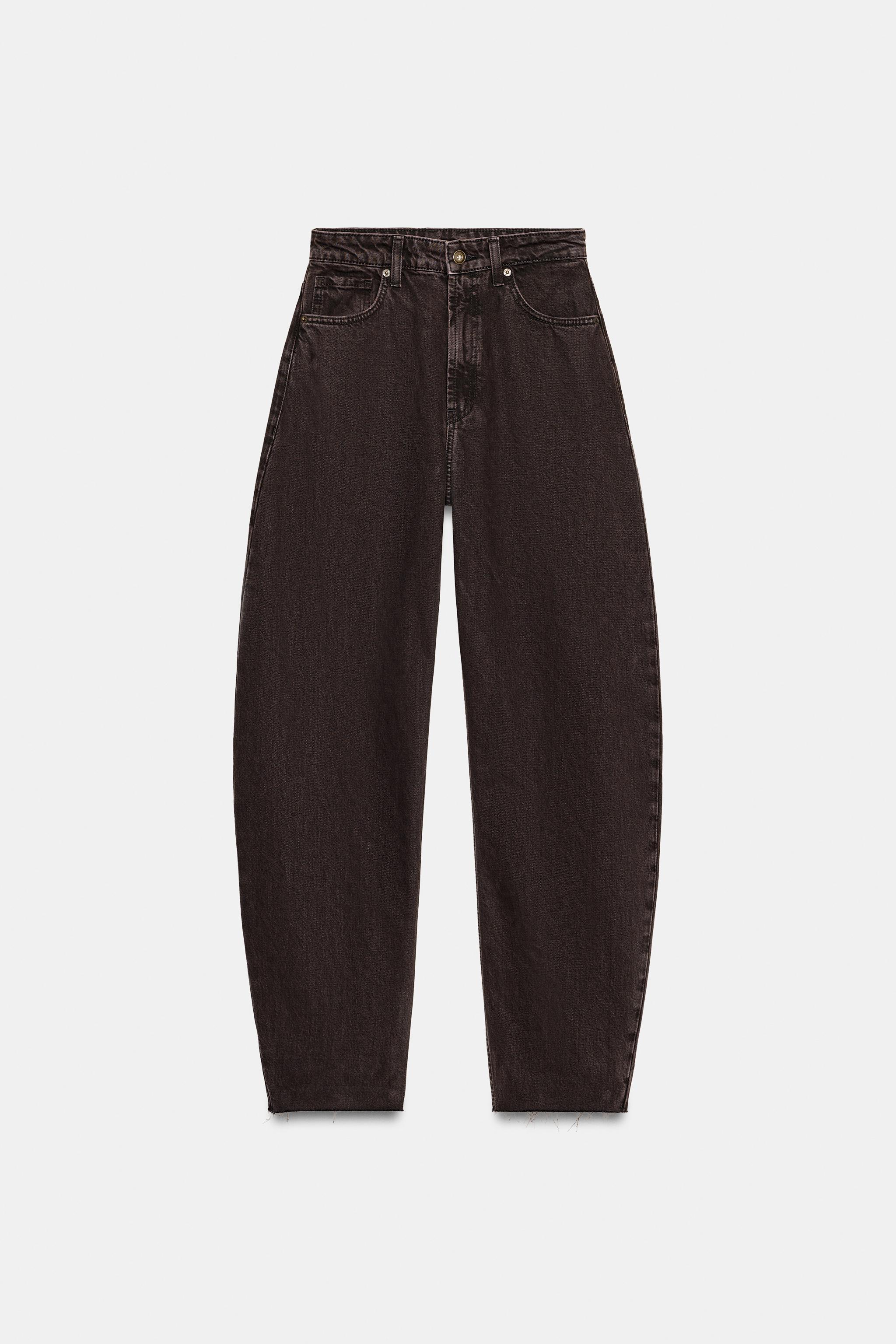 TRF HIGH WAIST BARREL JEANS