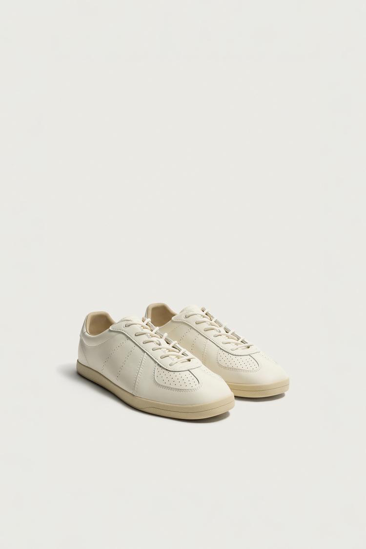 Zapatilla piel estilo retro
