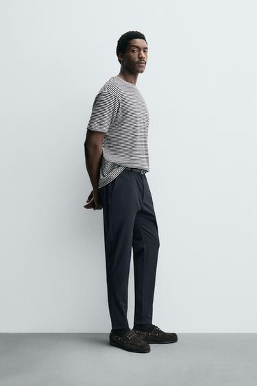 PANTALON SLIM FIT CONFORT - Bleu marine de Zara - Image 3