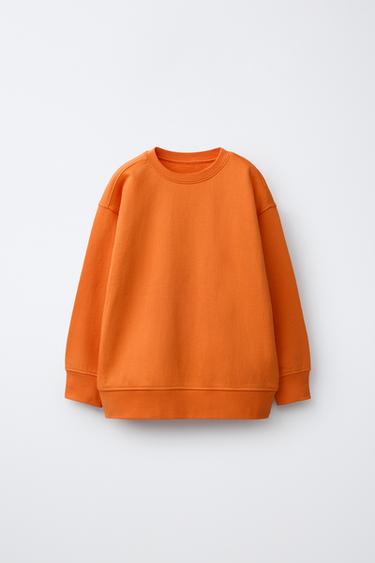 PLAIN SWEATSHIRT - Orange by Zara