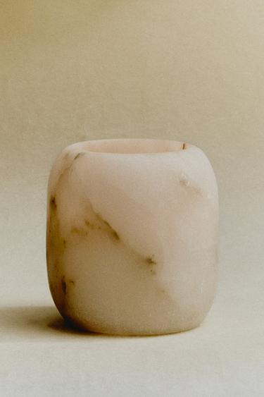 ALABASTER TEALIGHT HOLDER - White by Zara