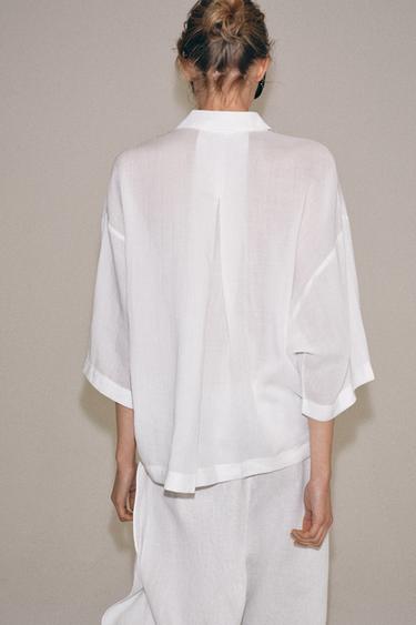 ENSEMBLE CHEMISE RAMIE ET PANTALON LIN - 546 de Zara - Image 2