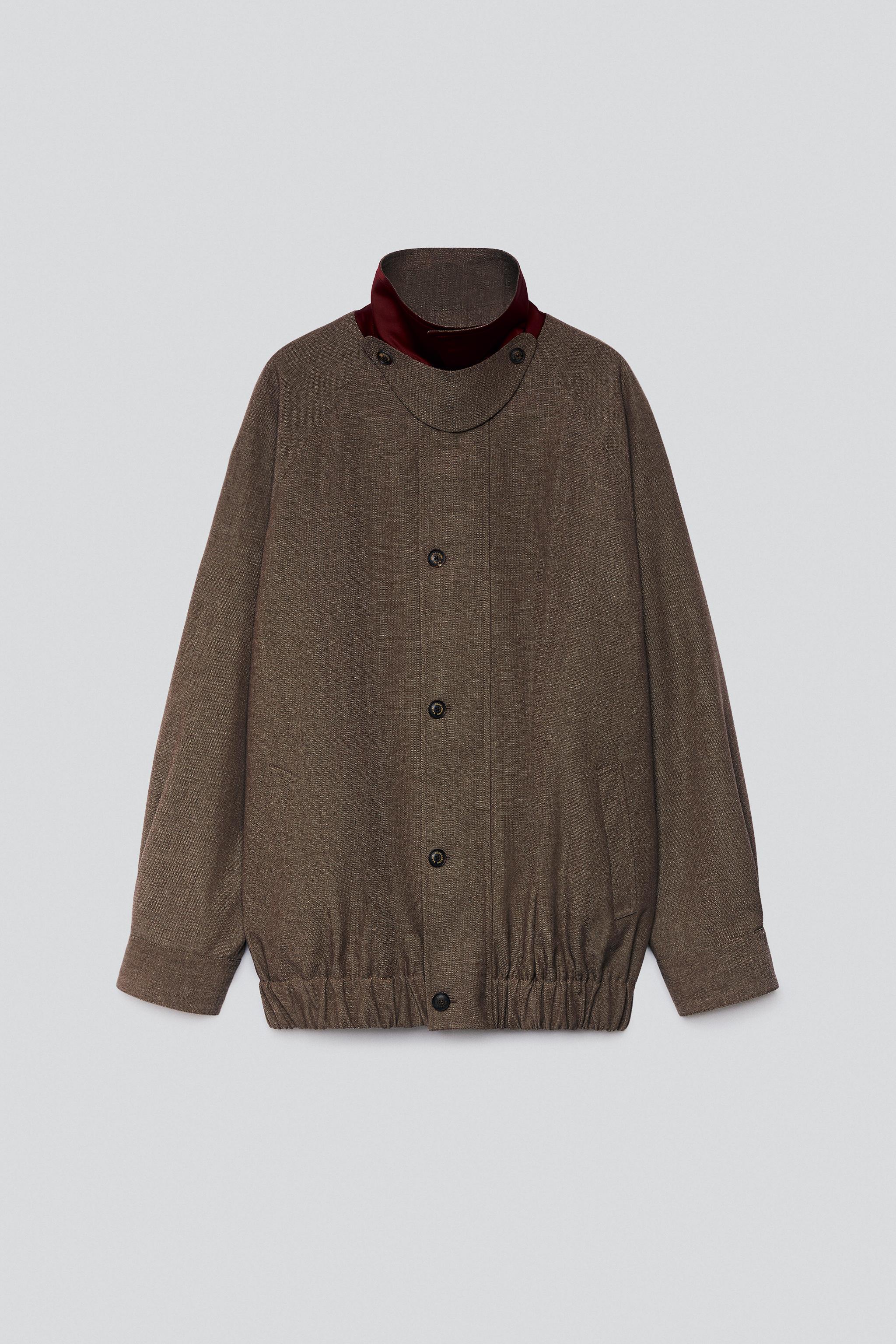 BLOUSON STRUCTURE AVEC LAINE