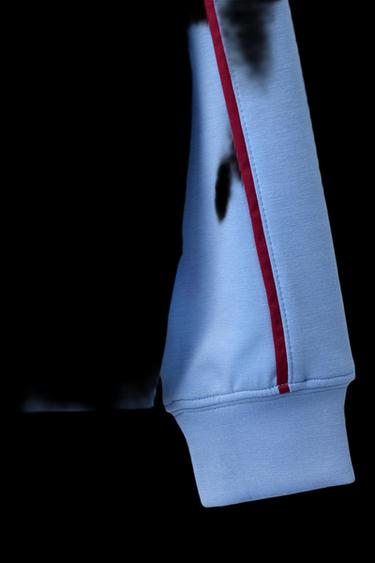 CONTRAST HOODIE - Light blue by Zara