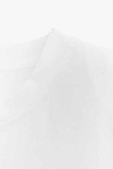 T-SHIRT ÉPAULETTES SANS MANCHES - Blanc de Zara - Image 7