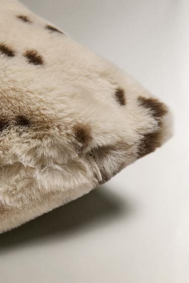 ANIMAL PRINT CUSHION COVER - Ecru by Zara - Image 3