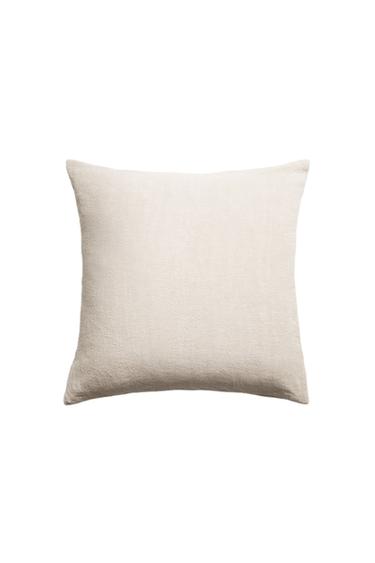 LINEN CUSHION COVER - Сірувато-білий Zara
